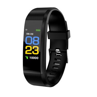 

ID115plus Smart Bracelet 096inch TFT Screen 90mAh Heart Rate Blood Pressure Monitoring Calorie Fitness IP67 Waterproof BT Alarm