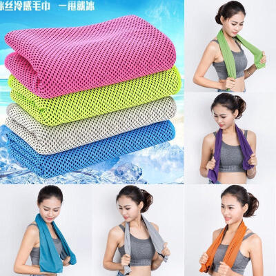 

Instant Ice Cold Towel Reusable Cool Fitness Sports Jogging Gym Running 31x100cm