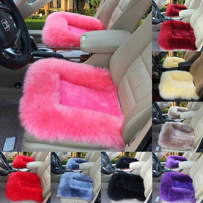 

Universal Wool Soft Warm Fuzzy Auto Car Seat Covers Front Rear Cover Car Cushion Covers PinkBlackGray BlueRedPurplePale