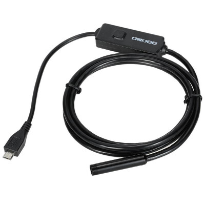 

OWSOO 20 Megapixels HD 6 LEDS 8MM 720P Endoscope IP67 Waterproof Inspection Borescope USB Wire Snake Tube Camera 6LEDS for OTG Co