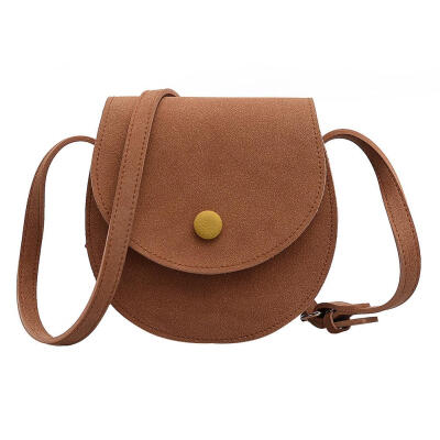 

Vintage Women Leather Shoulder Semicircle Bags Solid Satchel Crossbody Bag