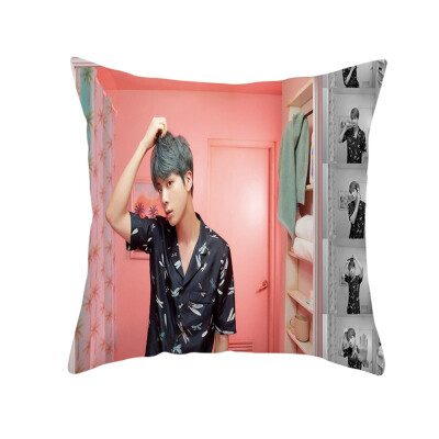 

Kpop BTS New Album MAP of The Soul Persona Concept Square Throw Pillow Cover Pillowcase Photo Printing