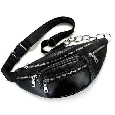 

Gobestart Unisex Leather Crossbody Bags Fashion High-capacity Shoulder Chest Bag