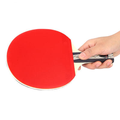 

Greensen 3 Star Long Handle Table Tennis Paddle Red & Black Pingpong Ball Racket Bat