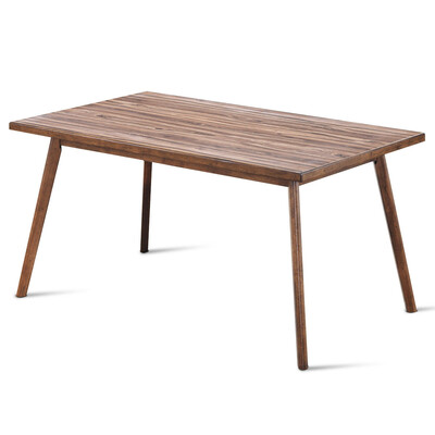 

Mid Century Dining Rectangular Top Wood Kitchen Table