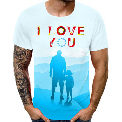 

Toponeto Mens Summer New Style 3D Printed Short Sleeves Fashion Comfort Blouse Top
