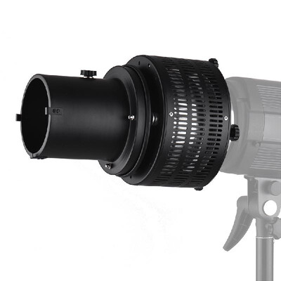 

Metal Bowens Mount Focusing Snoot Reflector Flash Diffuser for Photography Artistic Effect