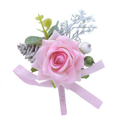 

Groomsman MenWomen Corsage Flower Wrist Flower Brooch Groom Boutonniere Wedding