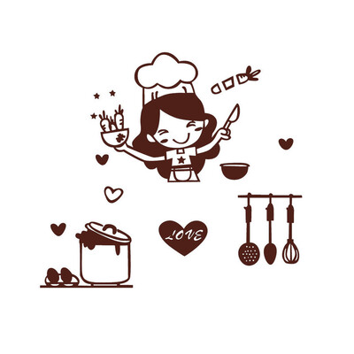 

Gobestart Kitchen Light Switch Sticker Cute Cook Vinyl Wall Decal Home Decor