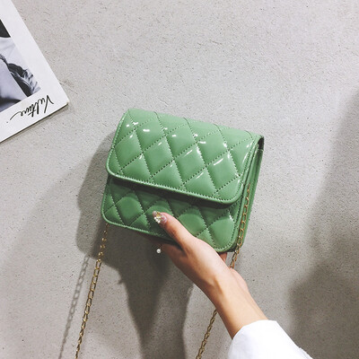 

Chic wild embroidery line girl small square bag temperament small incense wind Messenger bag 2019 new rhombic chain shoulder bag
