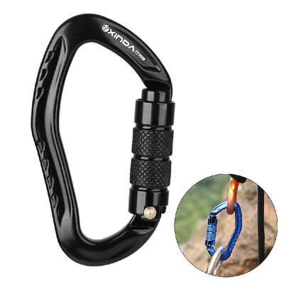 

22KN Auto Locking Gate Carabiner Twist Locking Gate Carabiner Climbing Rappelling Canyoning Hammock D Shape Locking Clip
