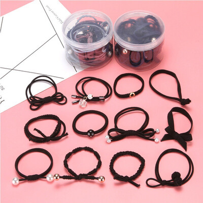 

12PCSLot Soft Rubber Girls Ponytail Holder Elastics Band Candy Color Ladies Hairband Headband
