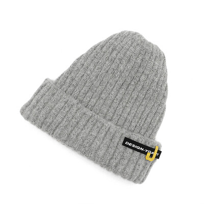 

hats&womens autumn&winter Korean-style silk hat casual letters Korean ins warm-keeping cold-cap tide