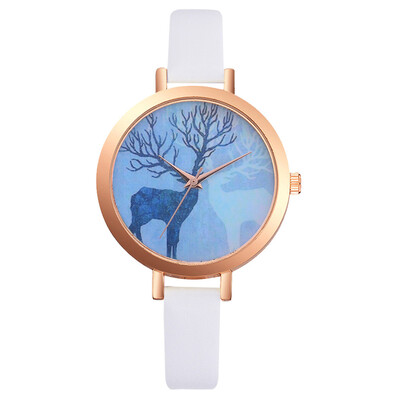 

Relojes Mujer Watch Women Female Hour Fashion Deer Pattern Women Watches Montre Femme Ladies Lvpai PU Leather Quartz Watch 233