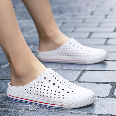 

Rose Summer Casual Couple Flats Breathable Antiskid Light Slippers Beach Hole Shoes
