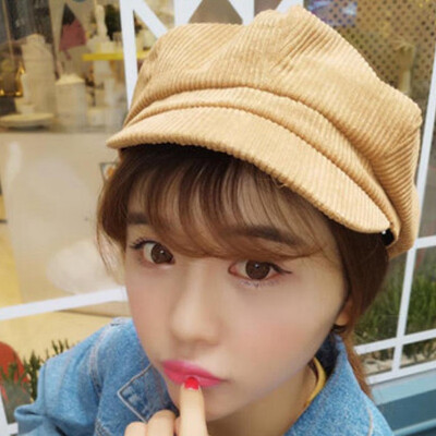 

Ladies Corduroy Beret Newsboy Baseball Cap Women Outdoor Travel Hat
