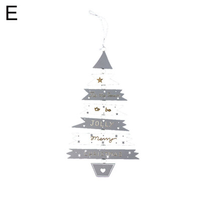 

Wooden Christmas Tree Xmas Hanging Ornament Showcase Window Pendant Party Decor