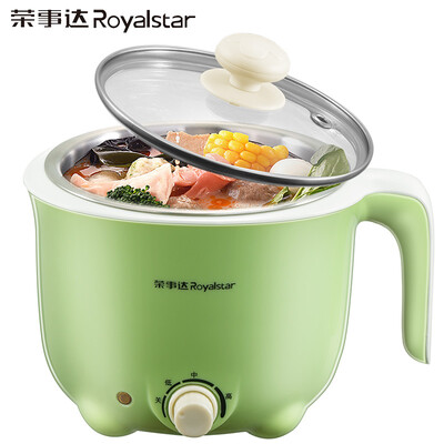 

Royalstar electric skillet electric hot pot electric hot pot mini dormitory cooking noodle pot small electric pot 1 liter RHG-MN10B no steamer