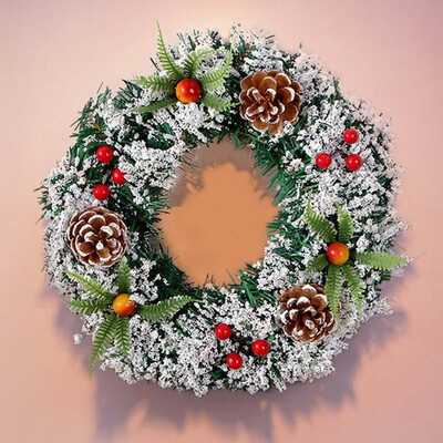 

Tailored Wall Hanging Christmas Wreath Decoration For Xmas Party Door Garland Ornament