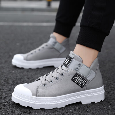 

Mens shoes Summer casual high-top canvas board shoes fashion Gaobang autumn Korean edition climax shoes