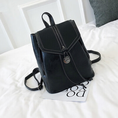 

Tailored Women Fashion Soft Leather Casual Small Packet Backpacks Bags Shouder Bag
