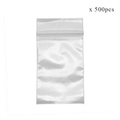 

〖Follure〗Beadaholique 500 Count Resealable Zipper Poly Bags 2 by 3-Inch 50mm by 100mm