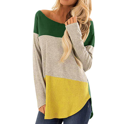 

Nomeni Womens Long Sleeve Tie Pullover Ladies Casual Tops Holiday Sweatshirt Blouse