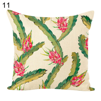 

Flower Green Plants Square Throw Pillow Case Cushion Cover Sofa Bed Car Decor