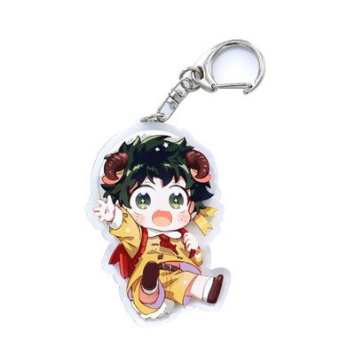 

Fat Bear 1Pcs My Hero Academia Acrylic Cartoon Figure Car Key Chains Holder Keyrings Graduation Christmas Gift
