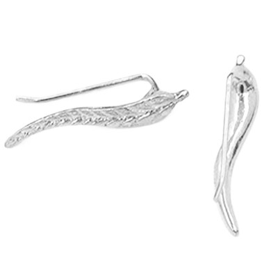 

New Fashion Punk Rock Leaf Cuff Clip Earrings Charms Metallic Wrap Ear Cuff Earrings Brincos For Women Girl Jewelry