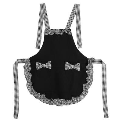 

Cooking Apron With Pocket Princess Cute Bowknot Apron Cooking Bib Dress With Pocket Women Kitchen