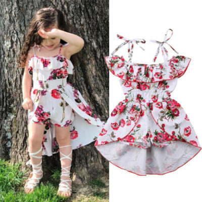 

Floral Toddler Kids Baby Girl Clothes Romper Bodysuit Jumpsuit Outfits Dresses