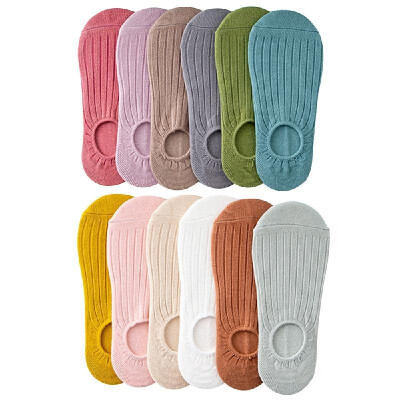 

Candy Color Cotton Women Low Cut Ped Socks Washable Casual Sock Soft&Comfortable