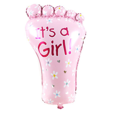 

FUNNYBUNNY 1 Piece Cute Lovely Gril Boy Baby Feet Foil Balloons Birthday Infant Shower Suppiles