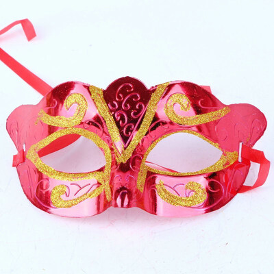 

FUNNYBUNNY Gold Shining Plated Party Mask Wedding Props Masquerade Mardi Gras Mask Mardi Gras Party Supplies Masks