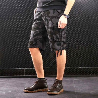 

SQSI summer new brand thin section loose camouflage five-pants 4875