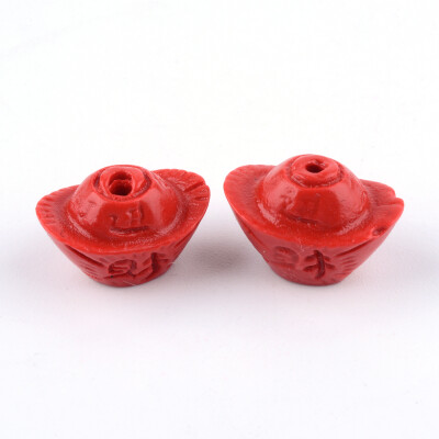 

Cinnabar Beads Ingot FireBrick 85x13x9mm Hole 15mm