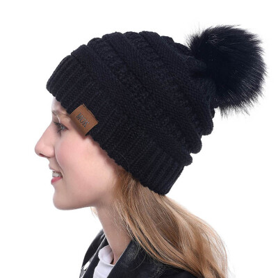 

Tailored New Women Girls Keep Warm Winter Casual Knitted Hat Wool Hemming Hat Ski Hat