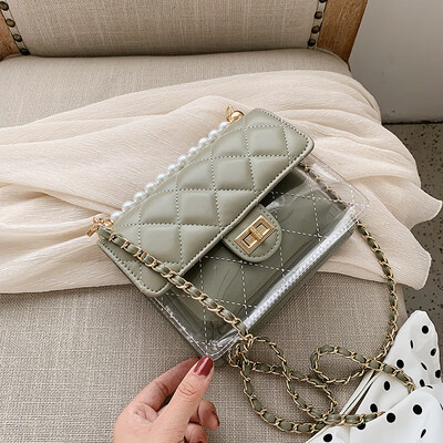 

Small bag handbags new Korean version of the shoulder Messenger bag casual rhombic chain small square package tide