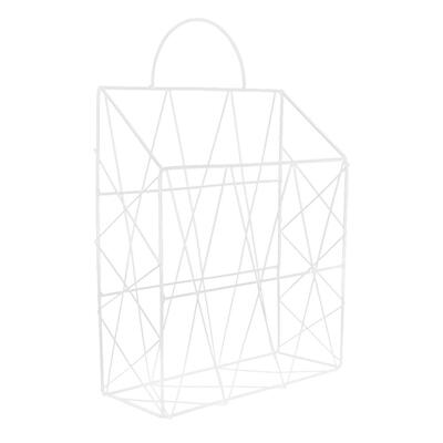 

Nordic Iron Desktop Books Storage Basket Portable Hanging Rack Organizer