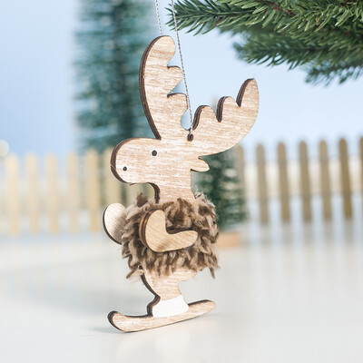 

Toponeto Christmas Ornaments Gift Santa Claus Snowman Tree Toy Doll Hang Decorations