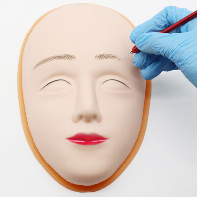

〖Follure〗Eyebrow Head Face Skin Tattoo Practice Human 3D Microblading Permanent Tattoo P