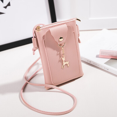 

Tailored Women Fashion Solid Deer Cover Crossbody Bag Shoulder Bag Phone Coin Bag BK