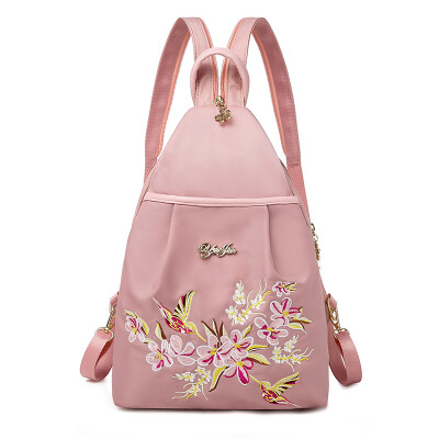 

Fashion Oxford embroidered small backpack national style leisure Mini Backpack ladies shoulder bag