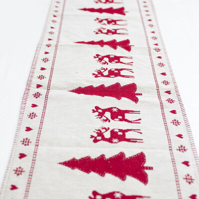 

Lace Christmas Table Runner Banquet Party Cover Embroidered Tablecloth Decor
