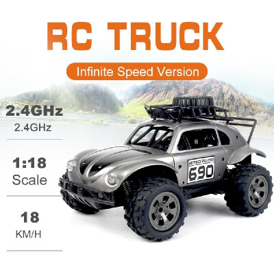 

KY-1816A RC Truck 24G 2WD 118 Scale RC Crawler Off-road Truck Infinite Speed RC Car Solid Durable RC Car Toys for Kids Adults RT