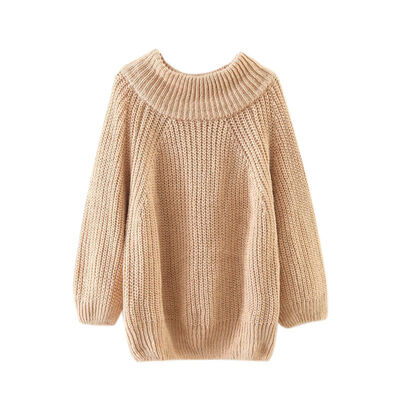 

2019 Spring Autumn Knitting Sweaters Women Fashion Sexy O-neck Sweater Loose Sweater Lantern Sleeve plus size Pullover
