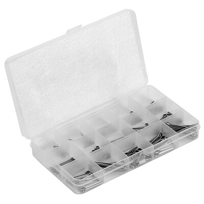 

Greensen 150pcsset M1-M3 15 Kinds of Stainless Steel Split-Cotter Pins Assortment Kit Fastener Hardware