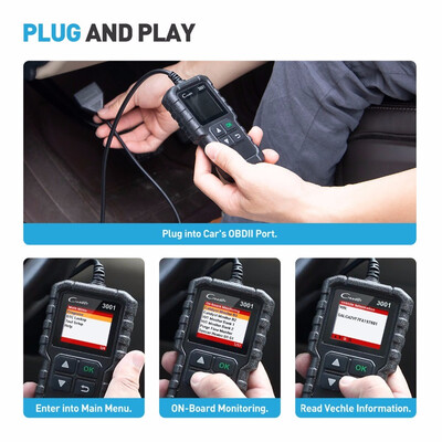 

Beautytreesl LAUNCH X431 CR3001 Full OBD2 Scanner Engine Code Reader Creader 3001 Car Diagnostic tool PK CR319 AD310 ELM327