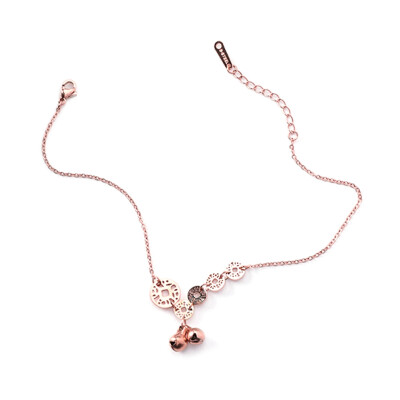 

Coins Jewelry Rose Titanium Steel Vacuum Bell Anklets Coins Women Accessories